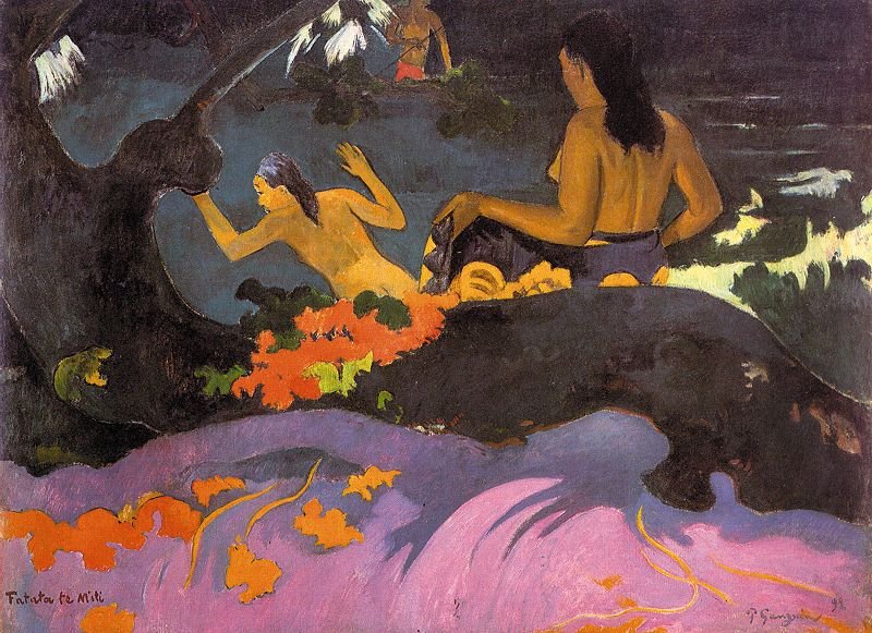 Gauguin Paul Fatata Te Miti (Near The Sea), 1892 Art A4 Photo Print