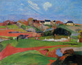 Gauguin Paul Fields At Le Pouldu 1890 Art A4 Photo Print