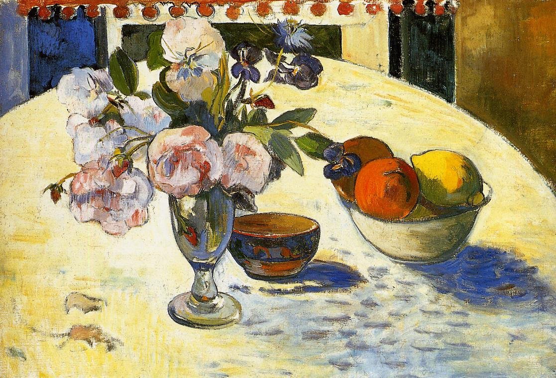 Gauguin Paul Flowers In A Fruit Bowl 1894 Art A4 Photo Print UK