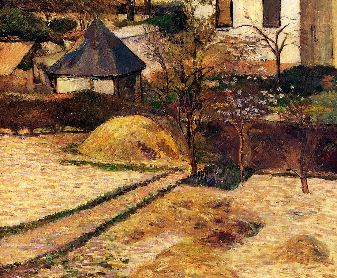 Gauguin Paul Garden View, Rouen 1884 Art A4 Photo Print UK
