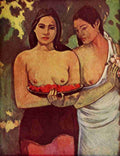 Gauguin Paul Girls with Red Flowers 1899 Gauguin Tahiti 1958 A4 Photo Print