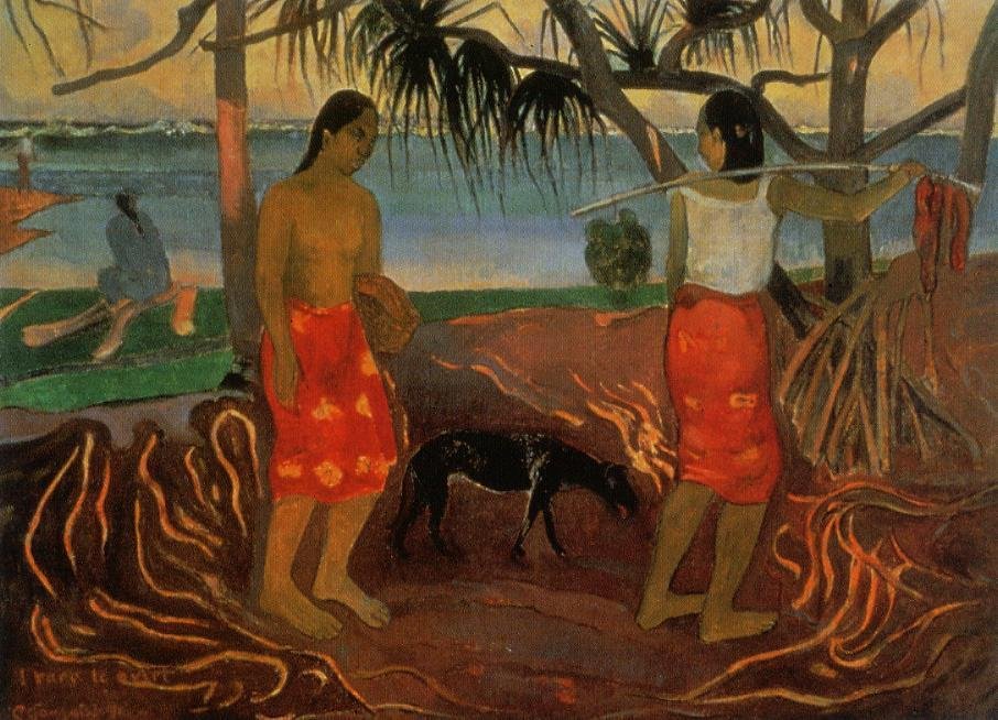 Gauguin Paul I Rara Te Oviri Aka Beneath The Pandanus Tree Art A4 Photo Print