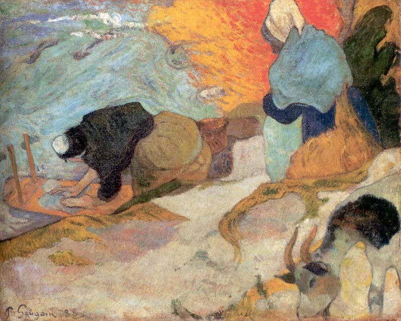 Gauguin Paul Lavano Del Canal 1889 Art A4 Photo Print