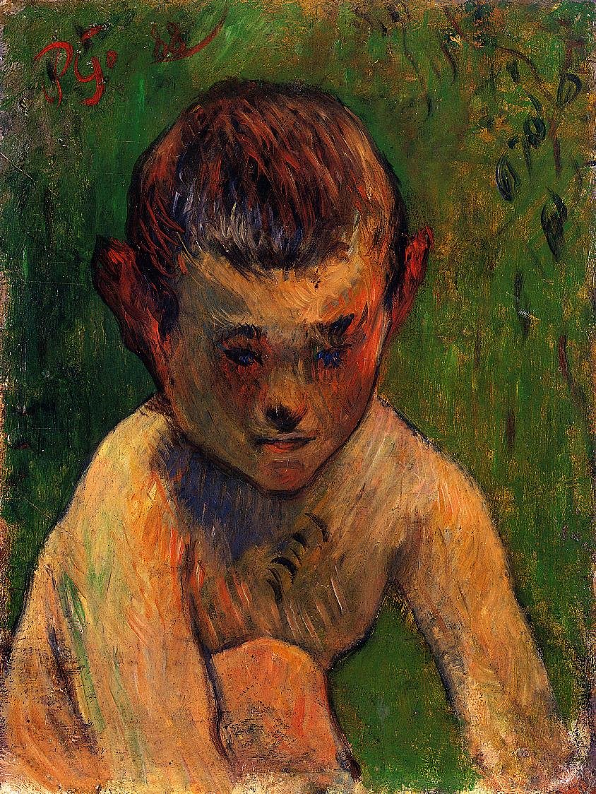 Gauguin Paul Little Breton Bather 1888 Art A4 Photo Print