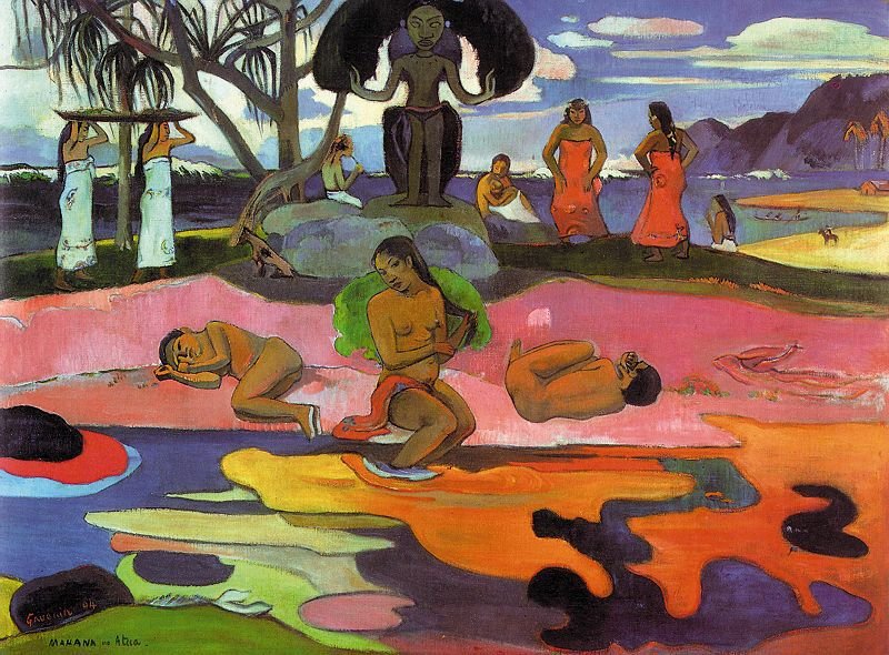 Gauguin Paul Mahana No Atua (Day Of The Gods), 1894 Art A4 Photo Print UK