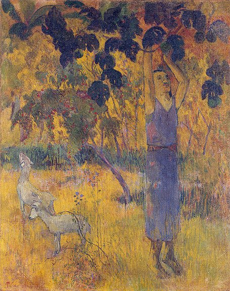 Gauguin Paul Man Picking Fruit From A Tree 1897 Art A4 Photo Print