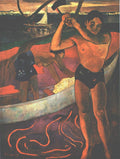 Gauguin Paul Man With Ax, 1891 Art A4 Photo Print