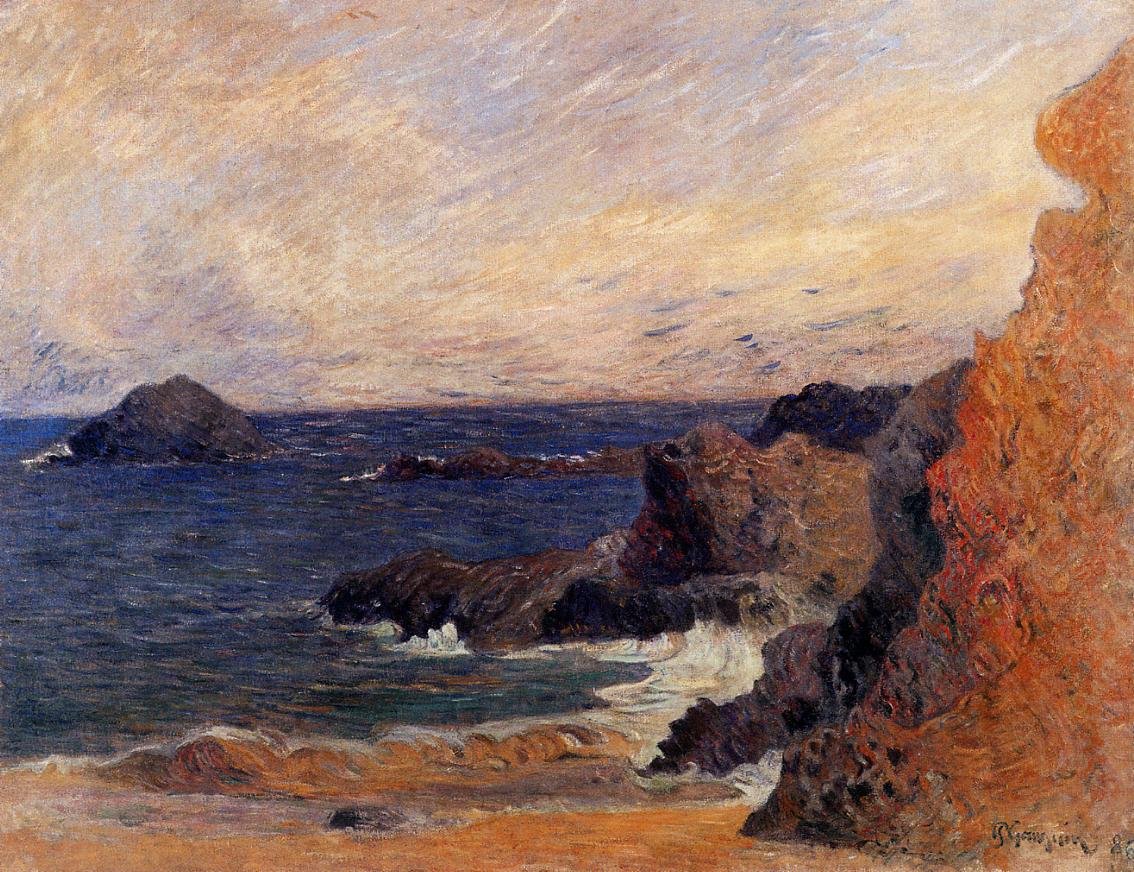 Gauguin Paul Rocky Coast 1886 Art A4 Photo Print UK