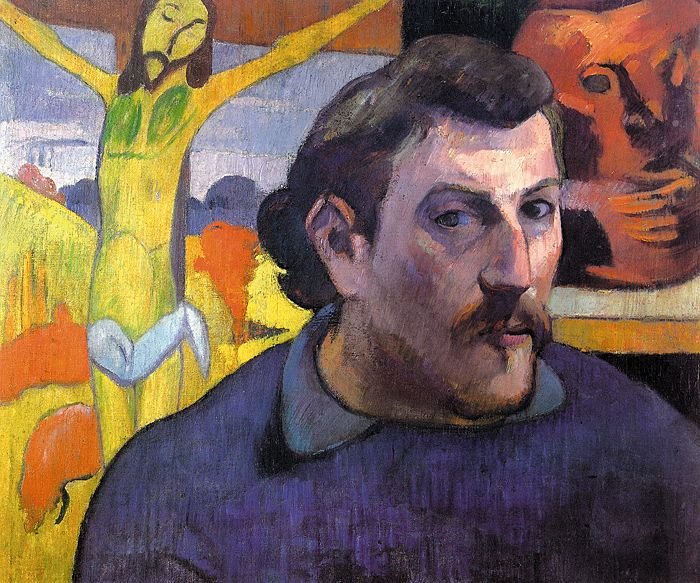 Gauguin Paul Self Portrait With The Yellow Christ, 1889 90 Art A4 Photo Print