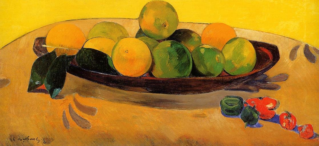 Gauguin Paul Still Life With Tahitian Oranges 1892 Art A4 Photo Print