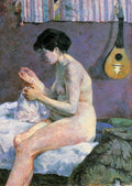 Gauguin Paul Study Of A Nude, Suzanne Sewing 1880 Art A4 Photo Print