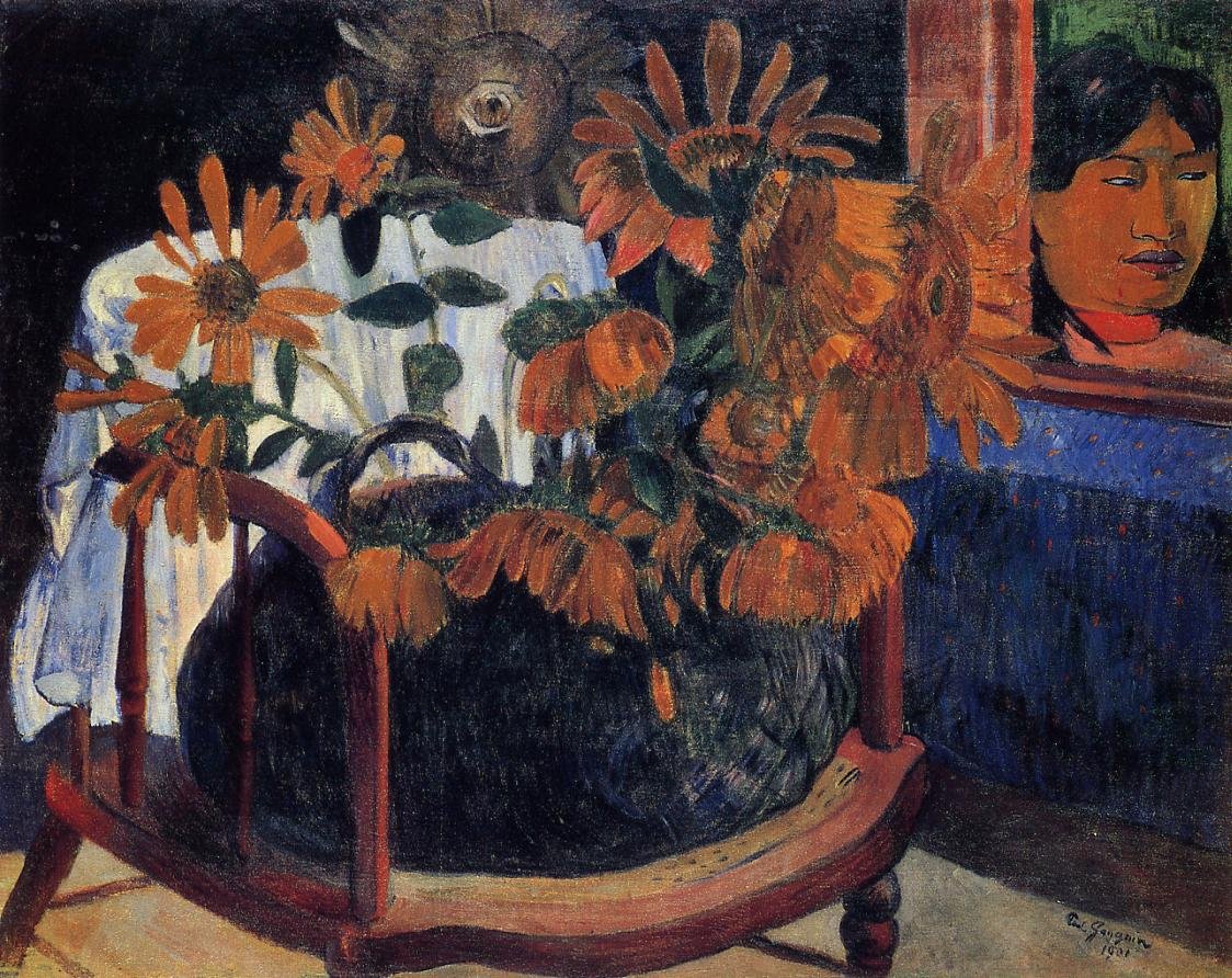 Gauguin Paul Sunflowers 1901 Art A4 Photo Print