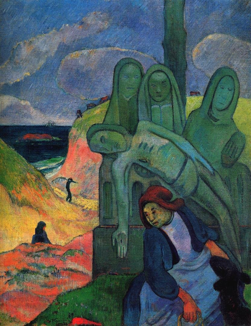 Gauguin Paul The Green Christ 1889 Art A4 Photo Print