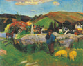 Gauguin Paul The Swineherd Brittany 1888 Art A4 Photo Print UK