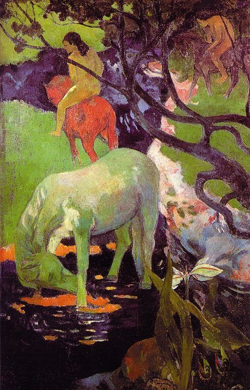 Gauguin Paul The White Horse, 1898 Art A4 Photo Print