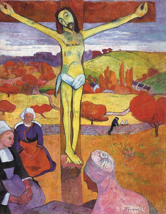 Gauguin Paul The Yellow Christ, 1889 Art A4 Photo Print