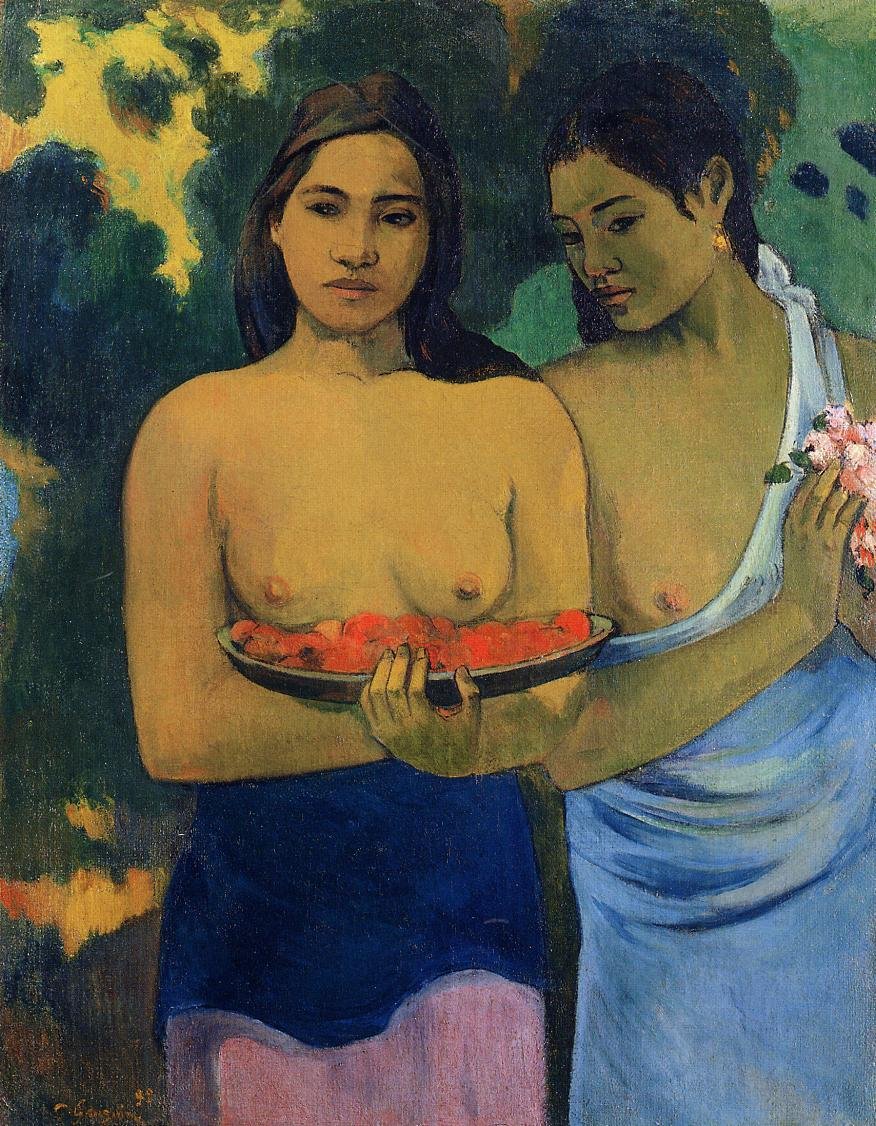 Gauguin Paul Two Tahitian Women 1899 Art A4 Photo Print UK