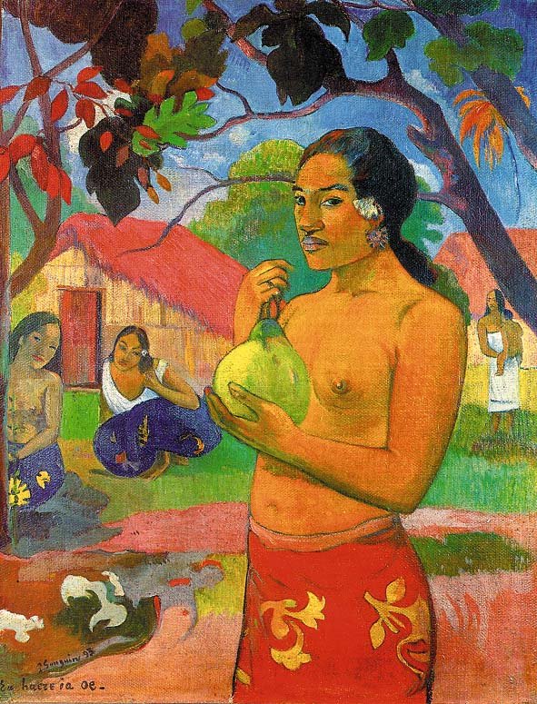 Gauguin Paul Woman Holding A Fruit, 1893 Art A4 Photo Print UK
