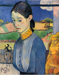 Gauguin Paul Young Breton Woman 1889 Art A4 Photo Print UK