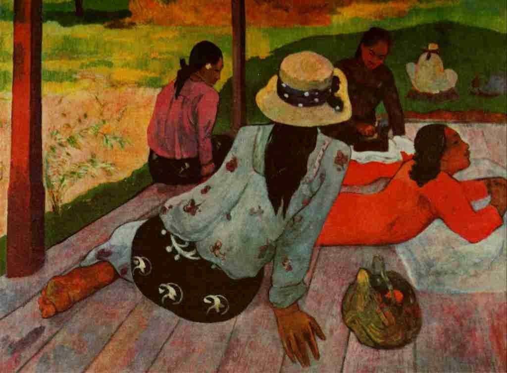Gauguin Tahiti 1958 The Siesta 1893 A4 Photo Print