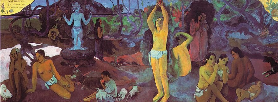 Gauguin Where Do We Come From What Are We Where Are We Goin (2) Art A4 Photo Print