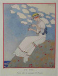 Gazette Du Bon Tom 1913 Un Peu Petite Robe De Campagne De Paquin George Barbier A4 Photo Print