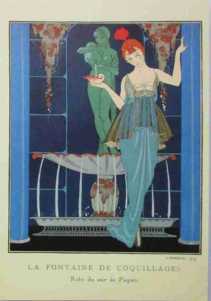 Gazette Du Bon Tom La Fontaine De Coquillages George Barbier A4 Photo Print