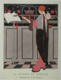 Gazette Du Bon Tom La Joueuse De Theorbe George Barbier A4 Photo Print