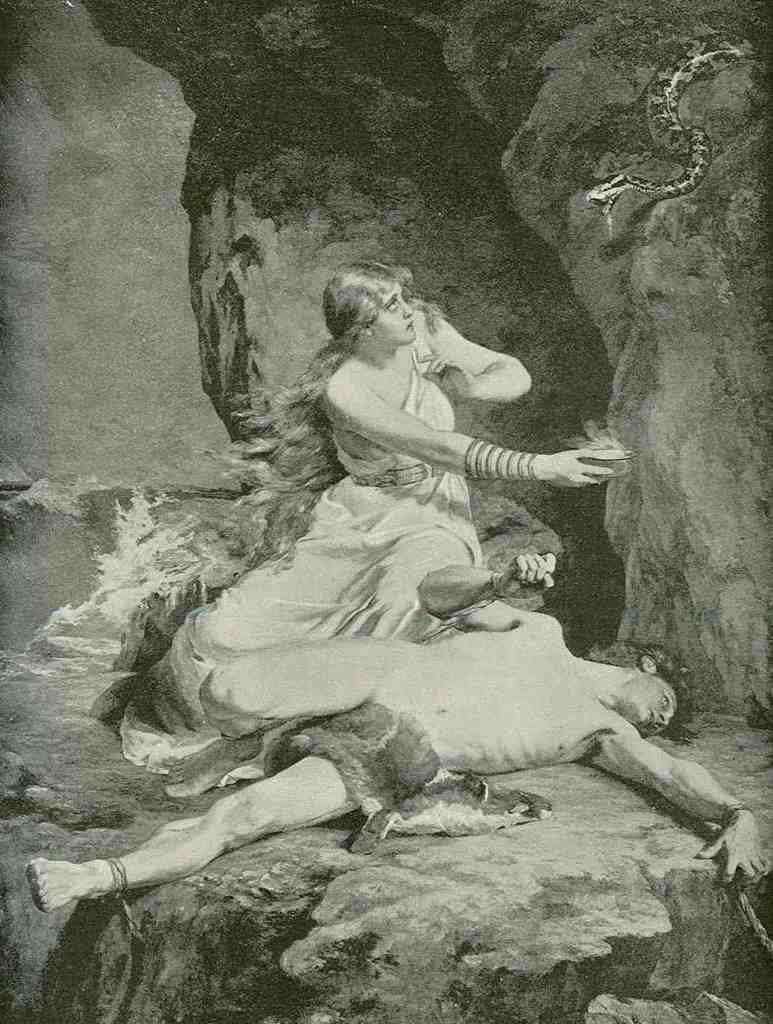 Gebhardt Carl Loki and Sigyn Art A4 Photo Print