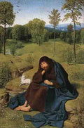 Geertgen Tot Sint Jans John The Baptist In The Wilderness A4 Photo Print