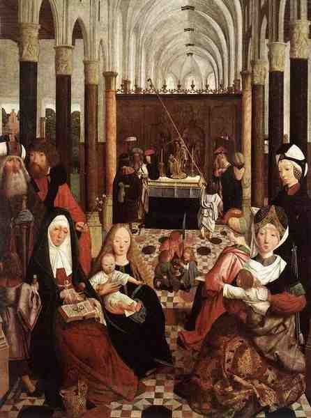 Geertgen Tot Sint Jans The Holy Kinship A4 Photo Print