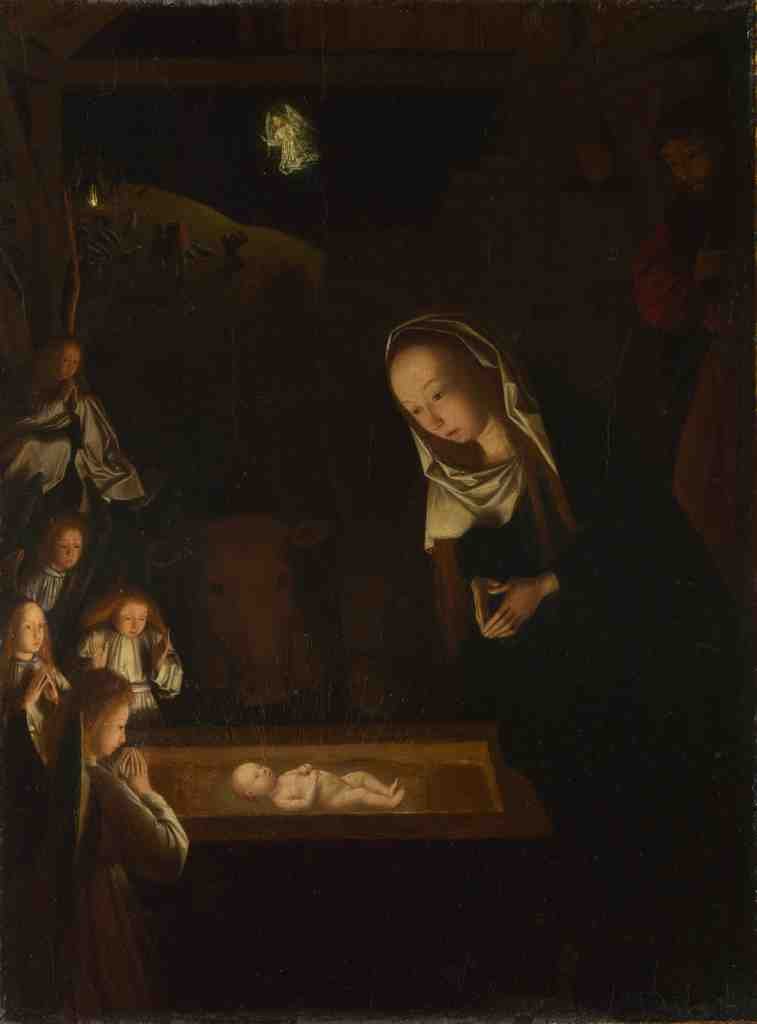 Geertgen tot Sint Jans The Nativity at Night A4 Photo Print
