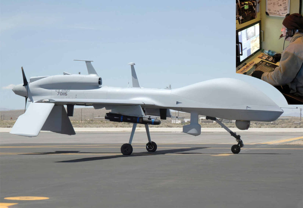 General Atomics Mq1c Grey Eagle Uav A4 Photo Print