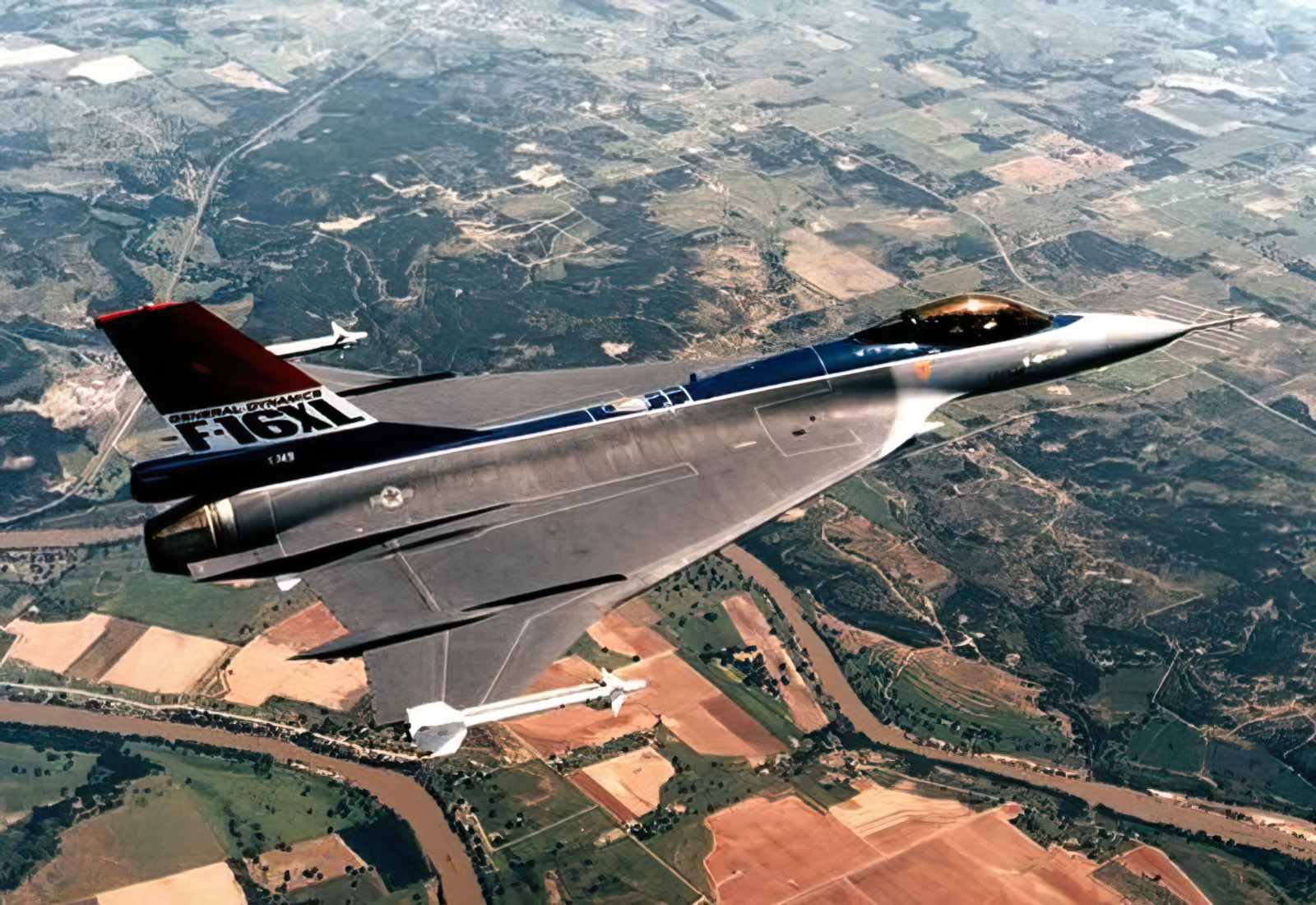 General Dynamics F16xl 6 A4 Photo Print