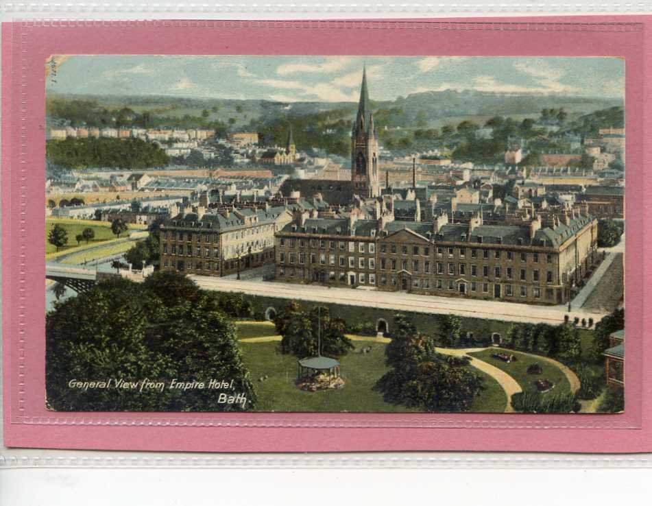 General View From Empire Hotel Bath Somerset Dated 1905 Vintage A4 Photo Print