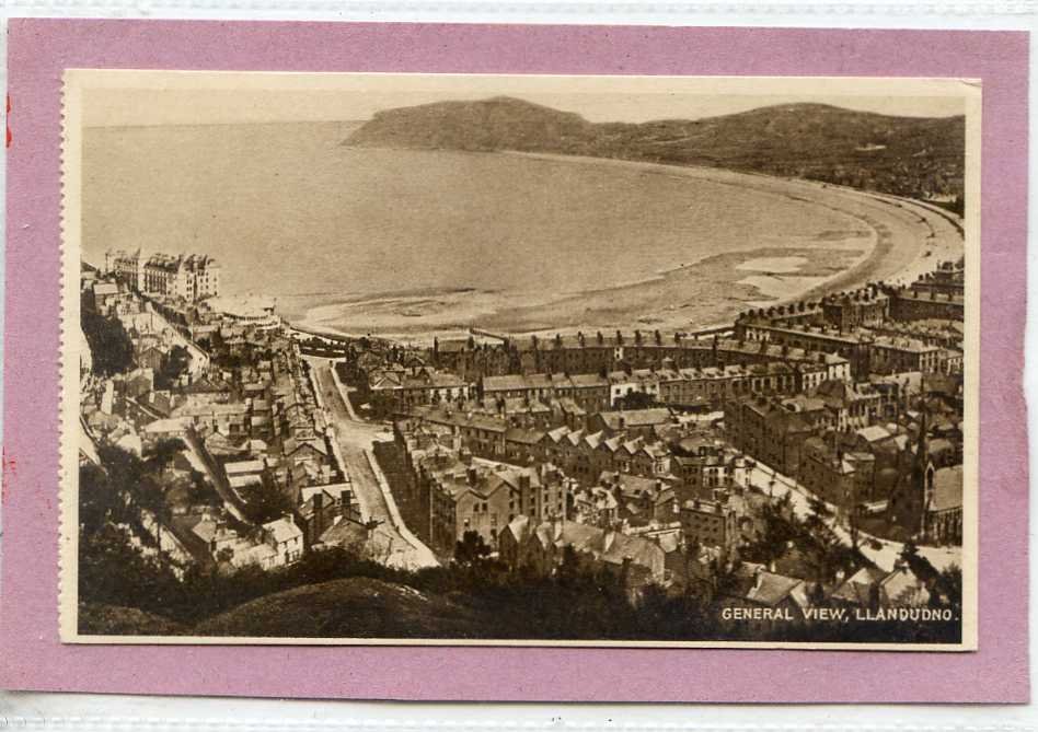 General View Llandudno Wales Vintage A4 Photo Print