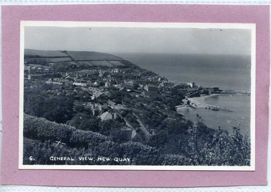 General View New Quay Wales Vintage A4 Photo Print