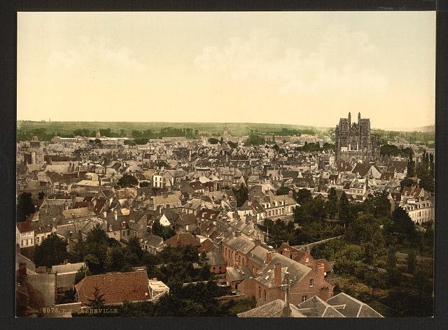 General view Abbeville Vintage A4 Photo Print