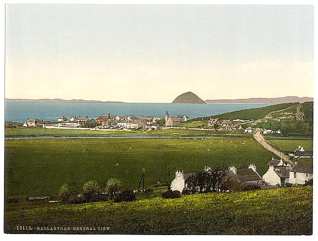 General view Ballantrae Vintage A4 Photo Print