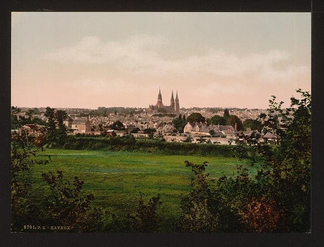 General view Bayeux Vintage A4 Photo Print