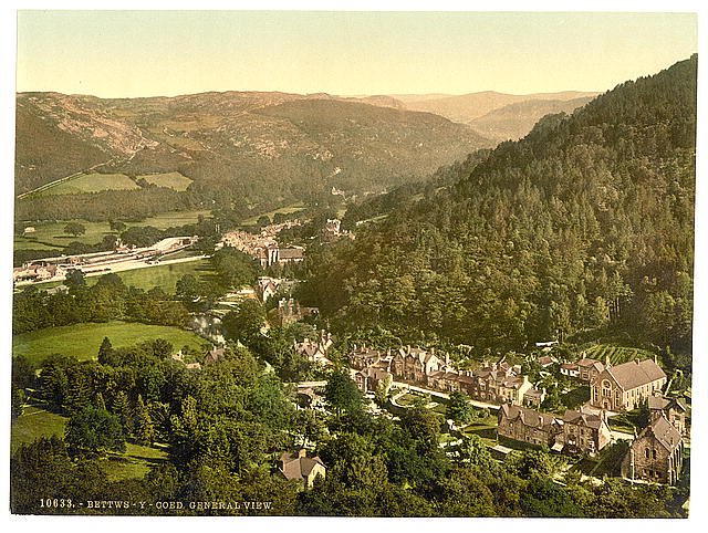 General view Bettws y Coed Vintage A4 Photo Print