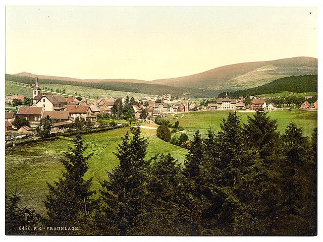 General view Braunlage Hartz Vintage A4 Photo Print
