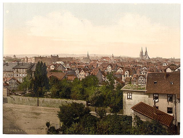 General view Cassel Hesse Nassau Vintage A4 Photo Print
