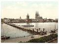 General view Cologne the Rhine Vintage A4 Photo Print