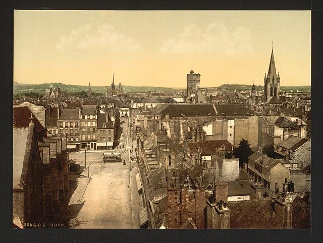 General view Dijon Vintage A4 Photo Print