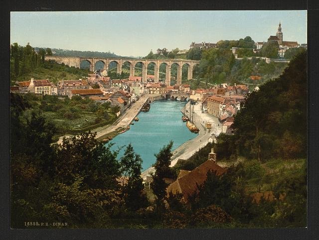 General view Dinan Vintage A4 Photo Print