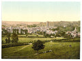 General view Glastonbury Vintage A4 Photo Print