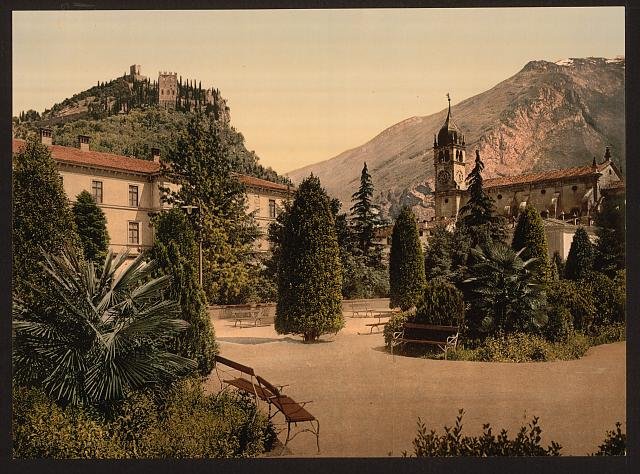 General view I Arco Lake Garda Vintage A4 Photo Print