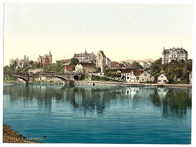 General view I Saalfeld Thuringia Vintage A4 Photo Print