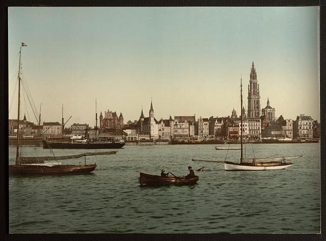 General view II Antwerp Vintage A4 Photo Print